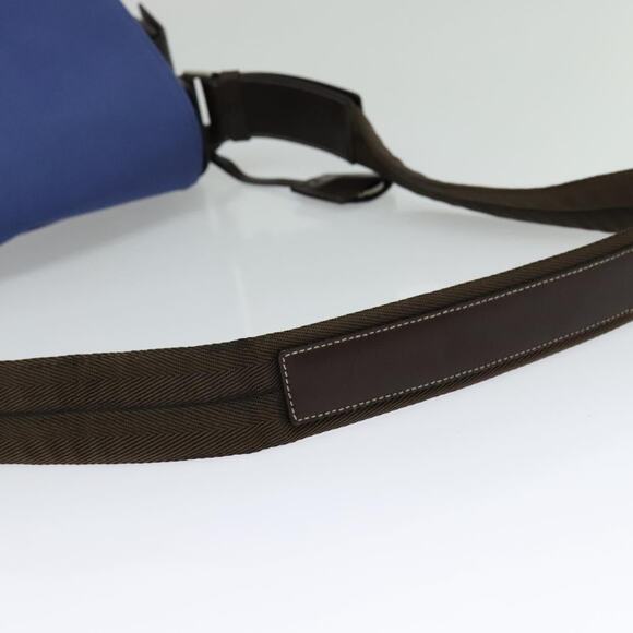 PRADA Shoulder Bag Canvas Blue Silver - Picture 7 of 12